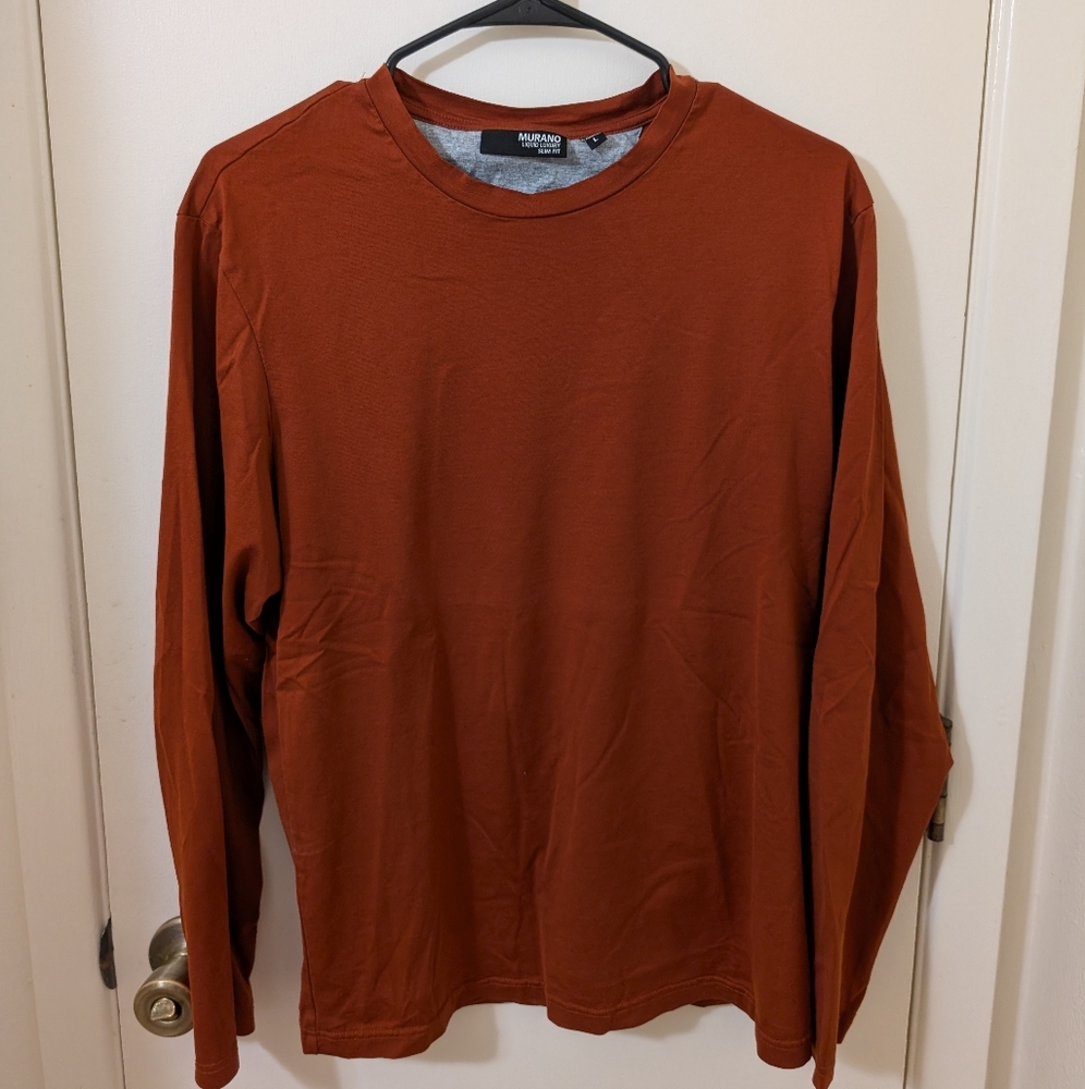 Men's Rust Long Sleeve Shirt
